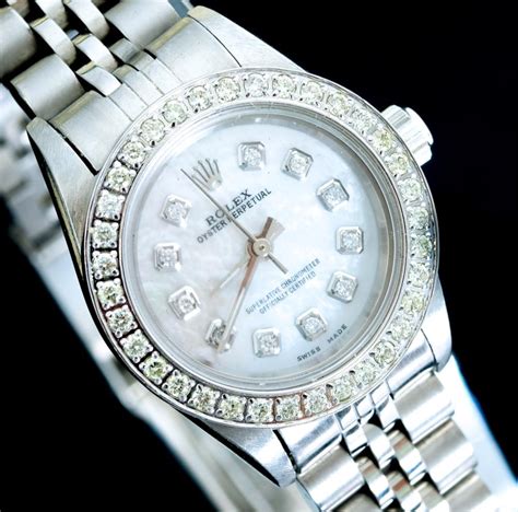 rolex oyster perpetual diamond & emerald bezel watch|Rolex datejust 41mm diamond bezel.